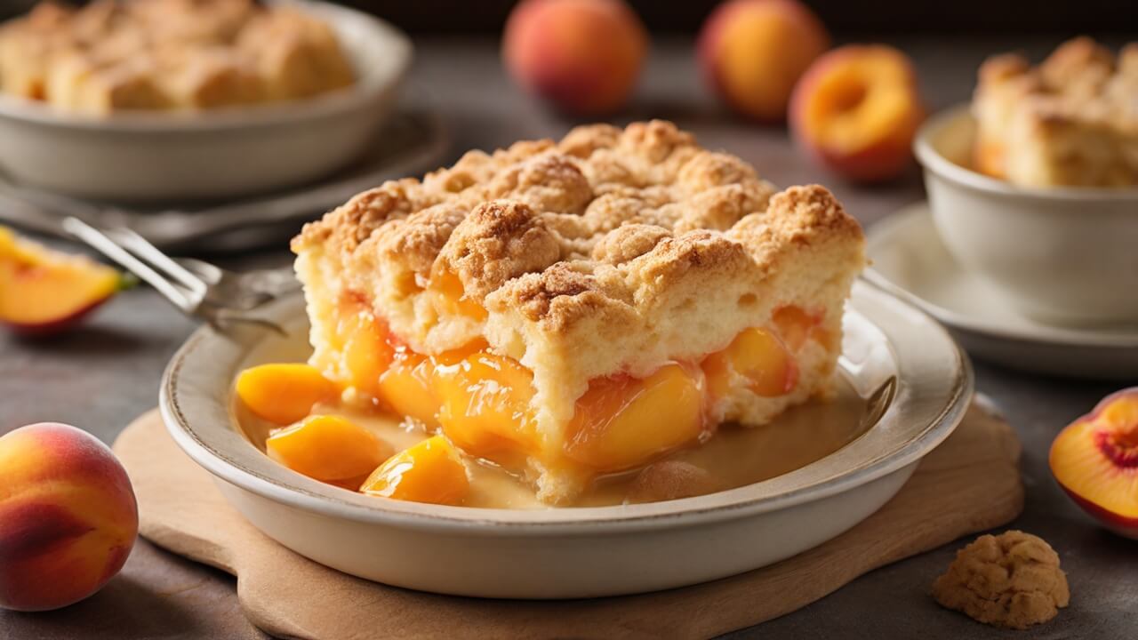 3 Ingredient Peach Cobbler Recipe