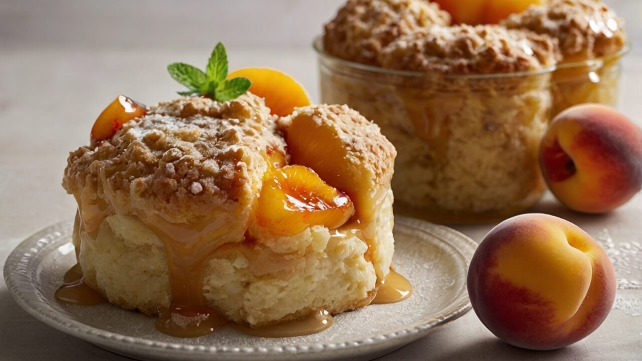 3 Ingredient Peach Cobbler Recipe