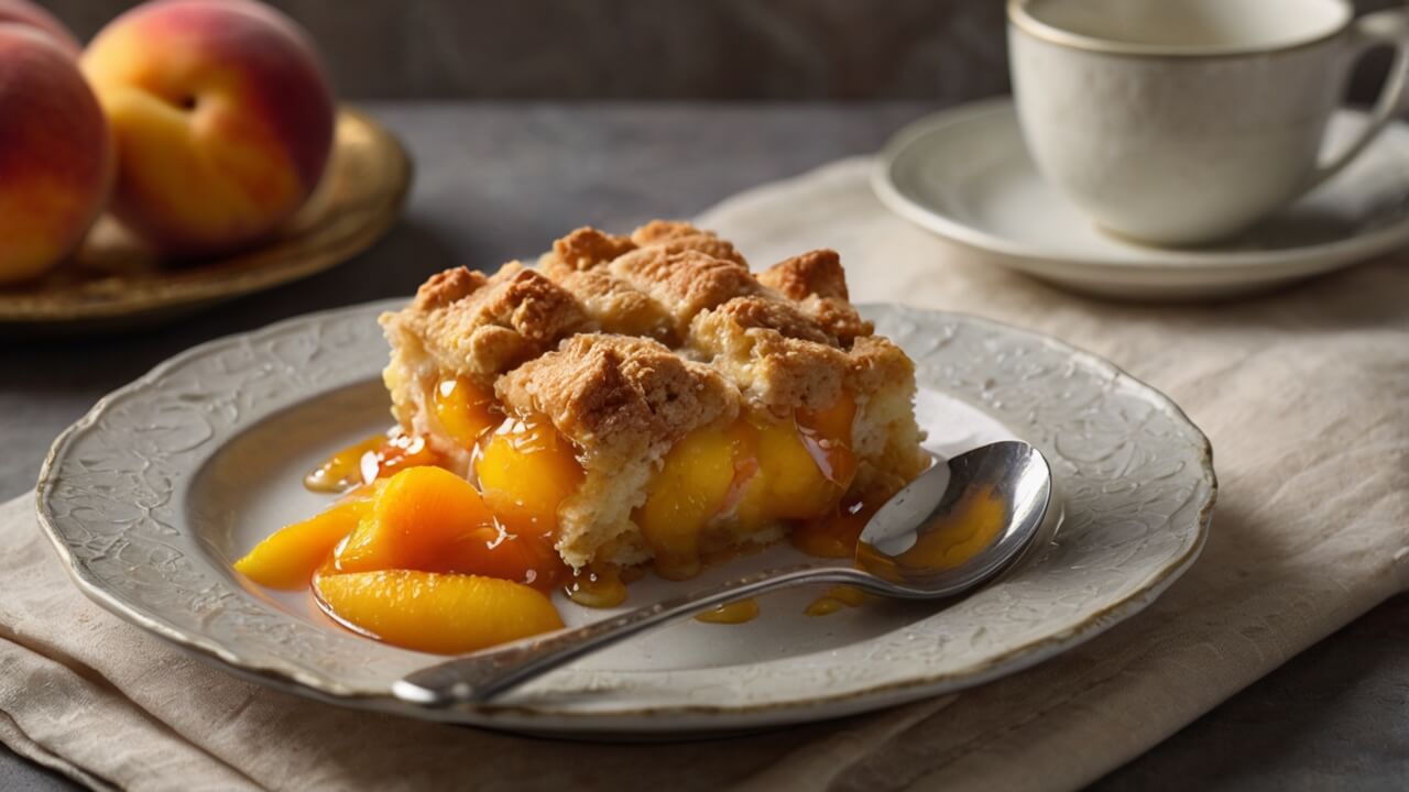 3 Ingredient Peach Cobbler Recipe