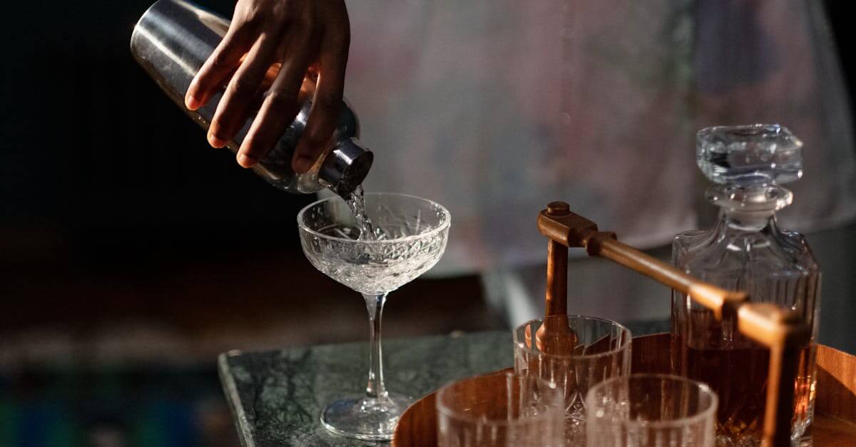 Vintage Cocktail Shaker With Drink Recipes