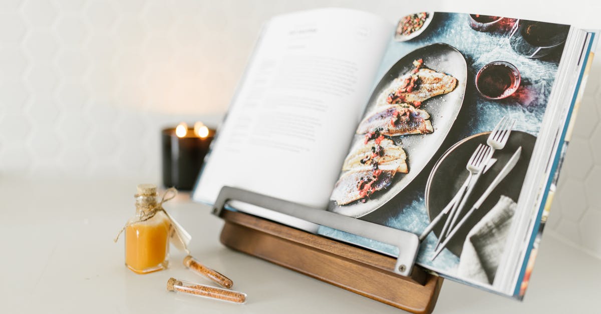 Marble Recipe Book Stand